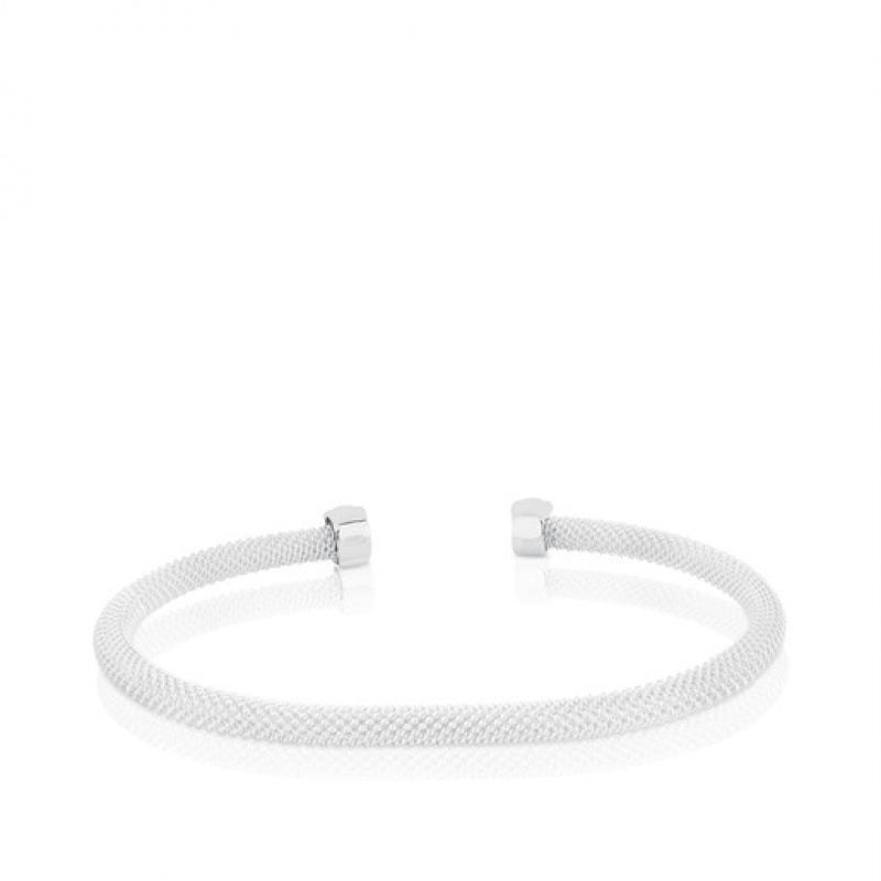 Tous Bear Motif Mesh Armband Silber | Österreich-SOFGXJ715