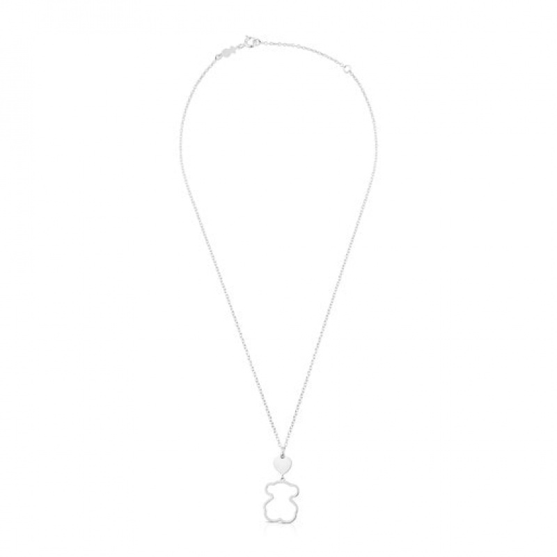 Tous Bear Motif New Silueta Halskette Silber | Österreich-EWHJUQ731