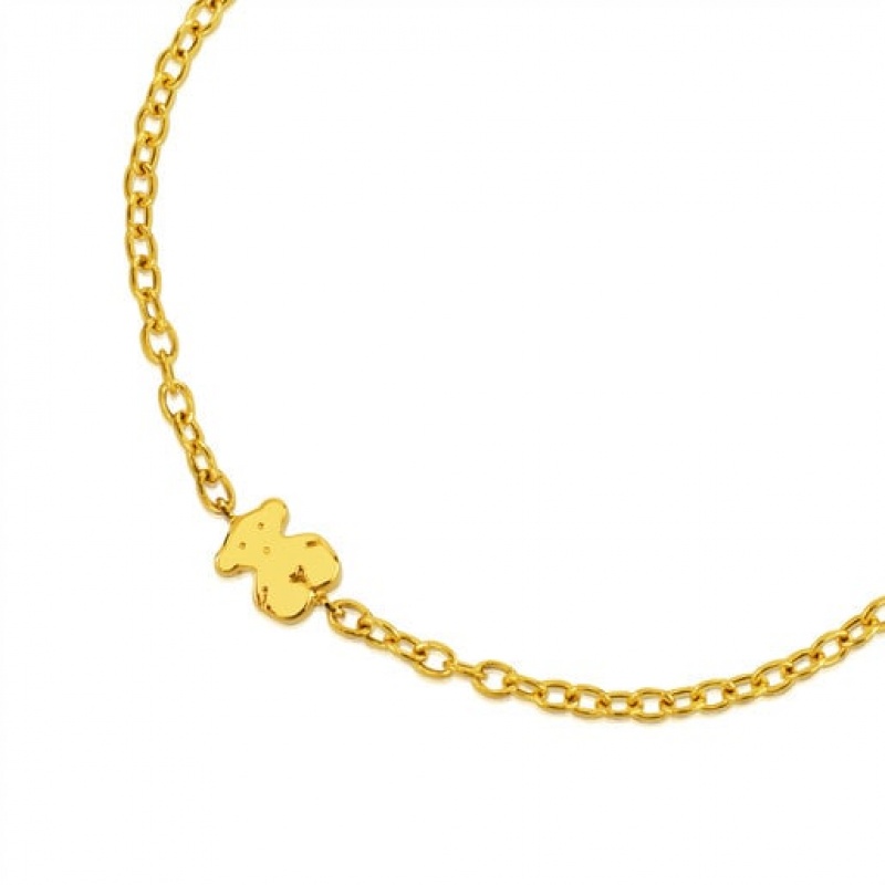 Tous Bear Motif Sweet Dolls Armband Gold | Österreich-VBEKGC103