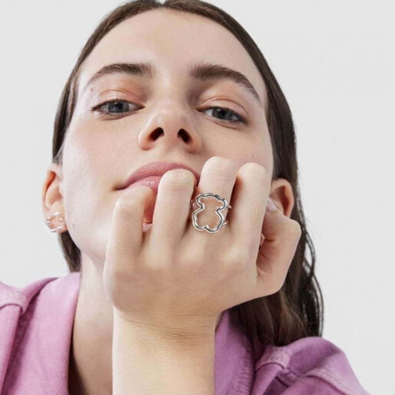 Tous Bear Motifs New Carrusel Ring Silber | Österreich-CLHANU378