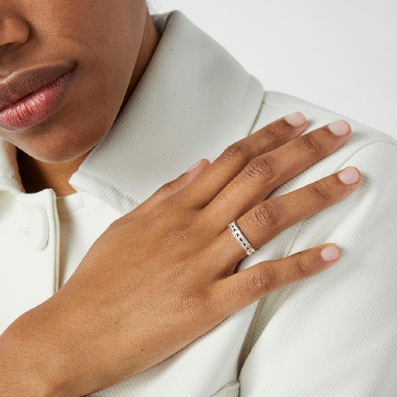Tous Bear Row With Bear Silhouettes Ring Silber | Österreich-ZKLXGF150