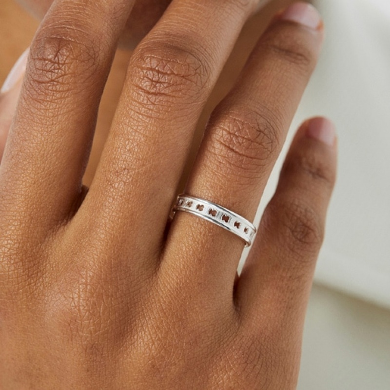 Tous Bear Row With Bear Silhouettes Ring Silber | Österreich-ZKLXGF150