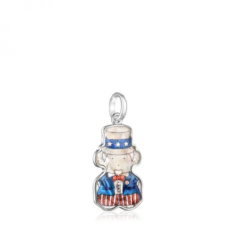Tous Bears Of The World Us Mother-of-pearl Anhänger Silber | Österreich-NXJBWZ374