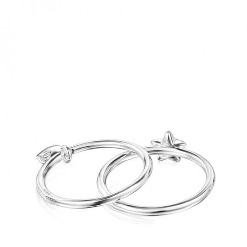 Tous Bear-star Motifss Set Mini Icons Ring Silber | Österreich-FPGVUI981