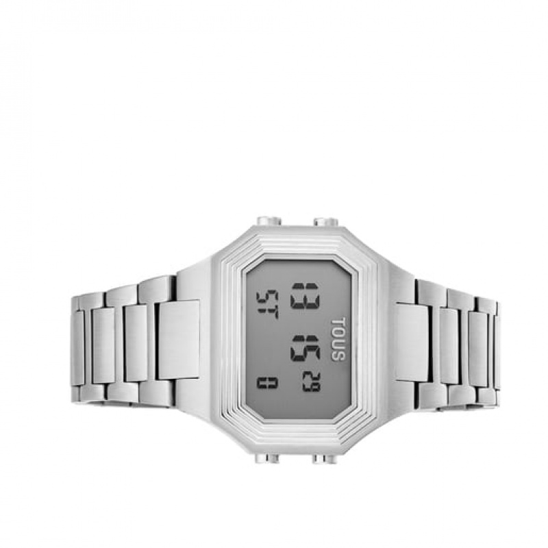 Tous Bel Air With Steel Riemen Digitale Uhren Silber | Österreich-ACJEVU659