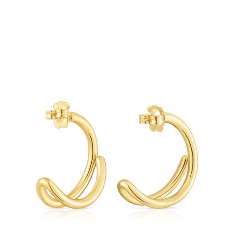 Tous Bent Hoop Ohrringe Gold | Österreich-JILBMF320