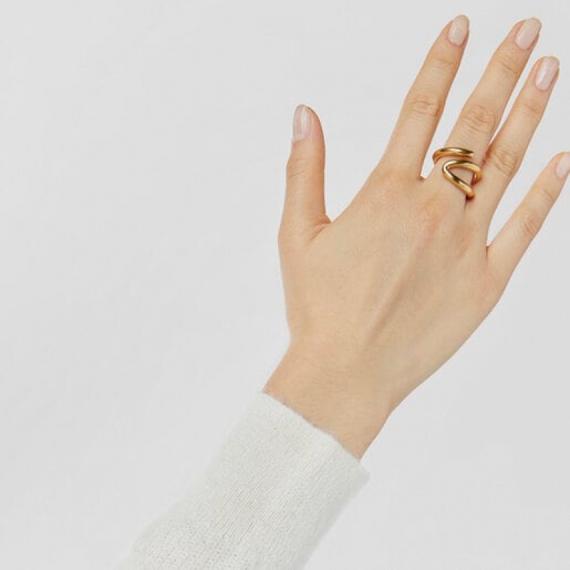 Tous Bent Open Ring Gold | Österreich-QMAONX296