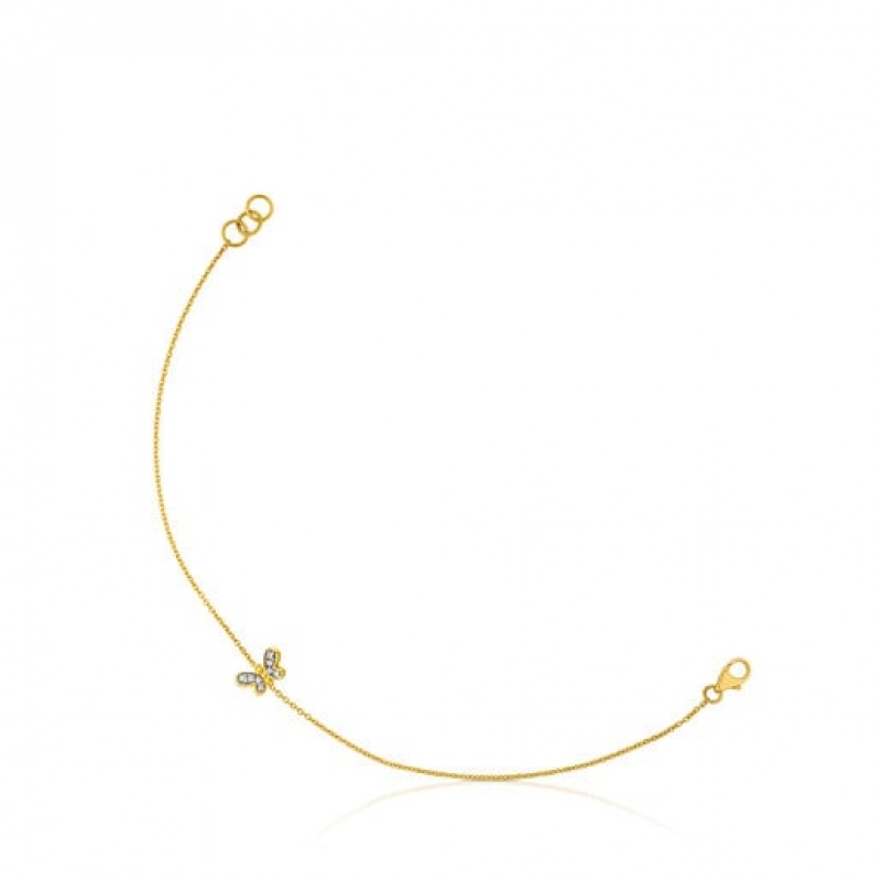 Tous Bera With Diamond Armband Gold | Österreich-ELCTGW570