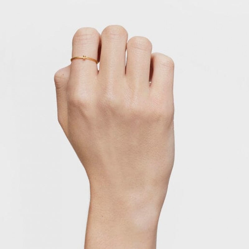 Tous Bold Bear Charm Ring Gold | Österreich-XBTACW345