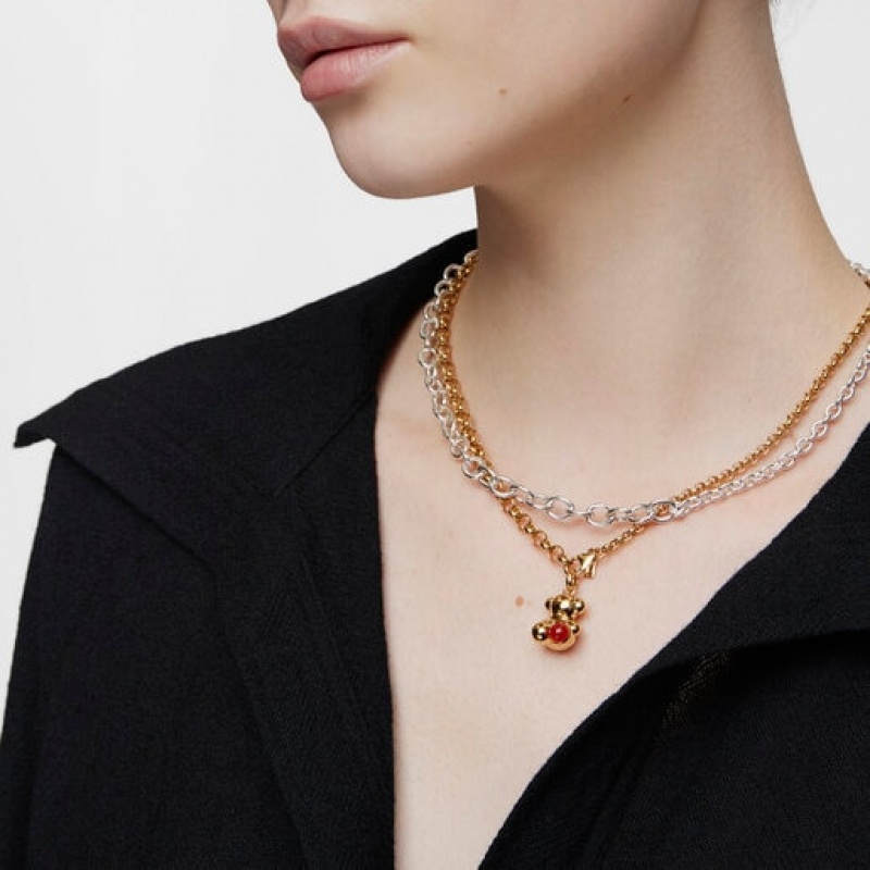 Tous Bold Bear With Carnelian Anhänger Gold | Österreich-XLEHCA792