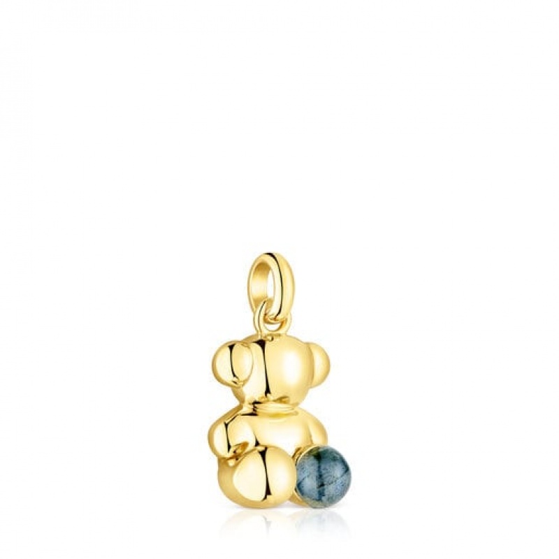 Tous Bold Bear With Labradorite Anhänger Gold | Österreich-VXJZGW524