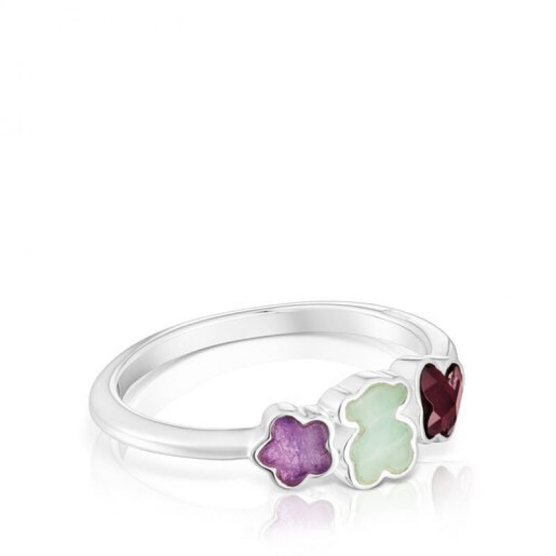 Tous Bold Motif With Gemstones Motifs Ring Silber | Österreich-SIBGLN136