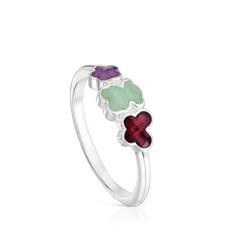 Tous Bold Motif With Gemstones Motifs Ring Silber | Österreich-SIBGLN136