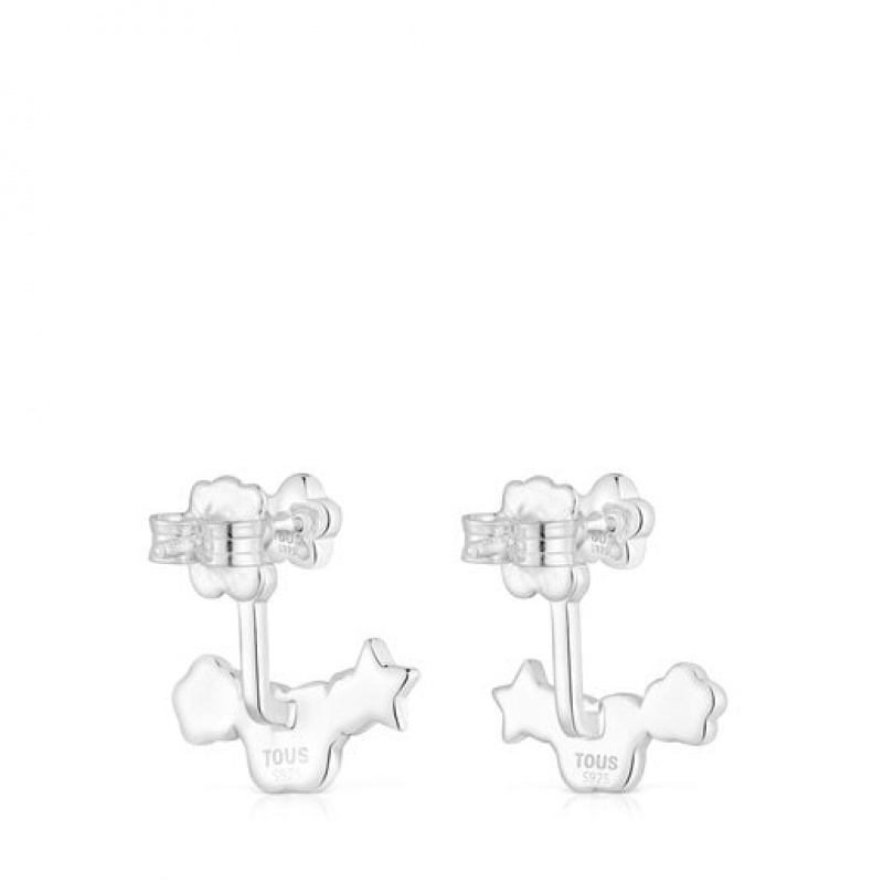 Tous Bold Motif With Gemstones Ohrringe Silber | Österreich-ITMKFD623