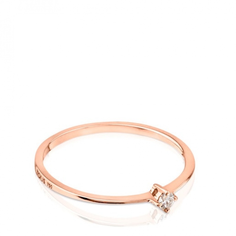 Tous Brillants With Diamond Ring Rosa Gold | Österreich-HUFCJT639