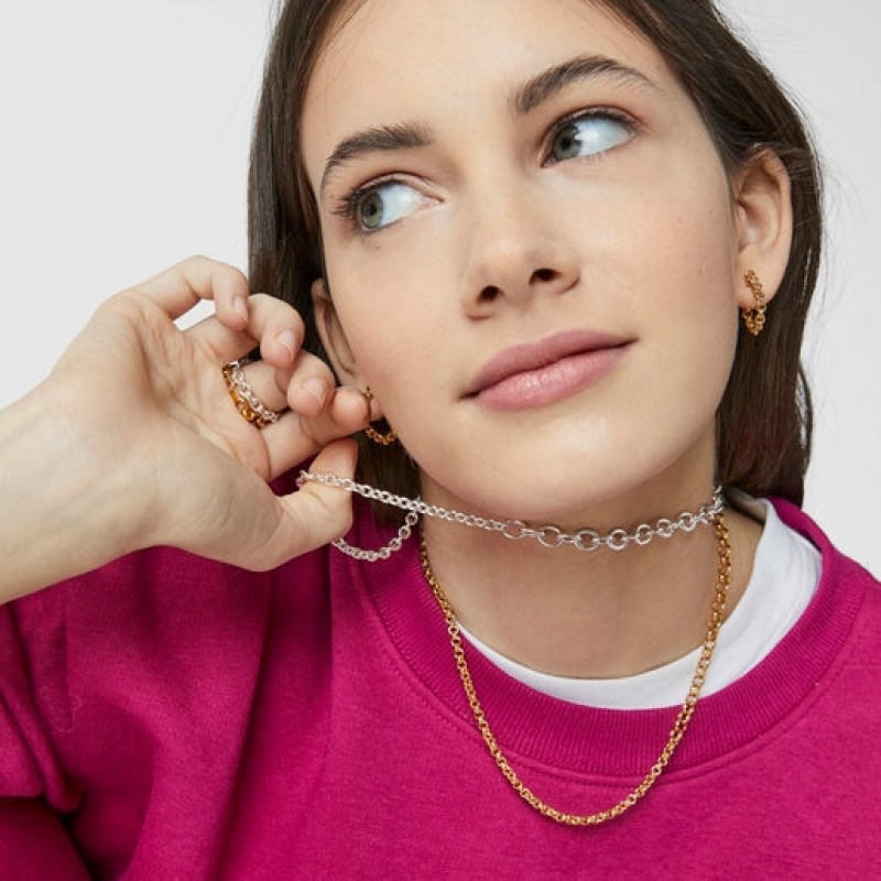 Tous Calin Choker With Round Rings Kettenriemen Silber | Österreich-NQEIZF398