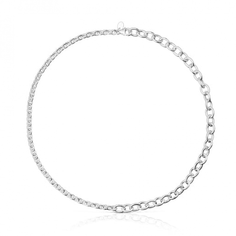 Tous Calin Choker With Round Rings Kettenriemen Silber | Österreich-NQEIZF398