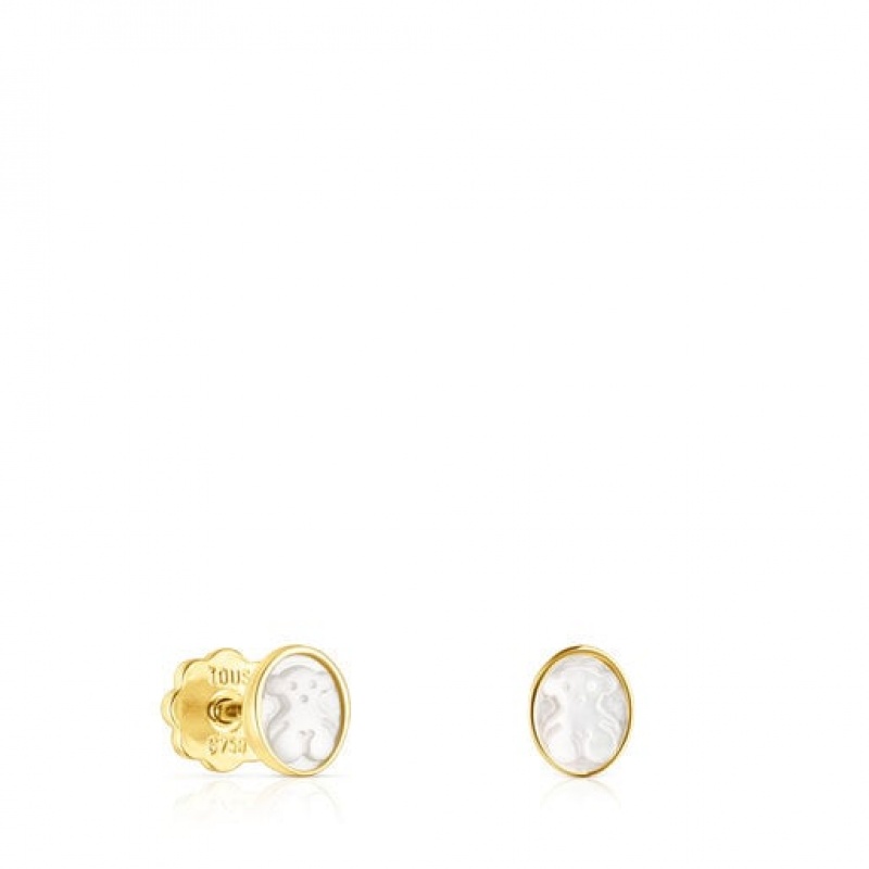 Tous Camee With Mother-of-pearl Ohrringe Gold | Österreich-SWVTXU478