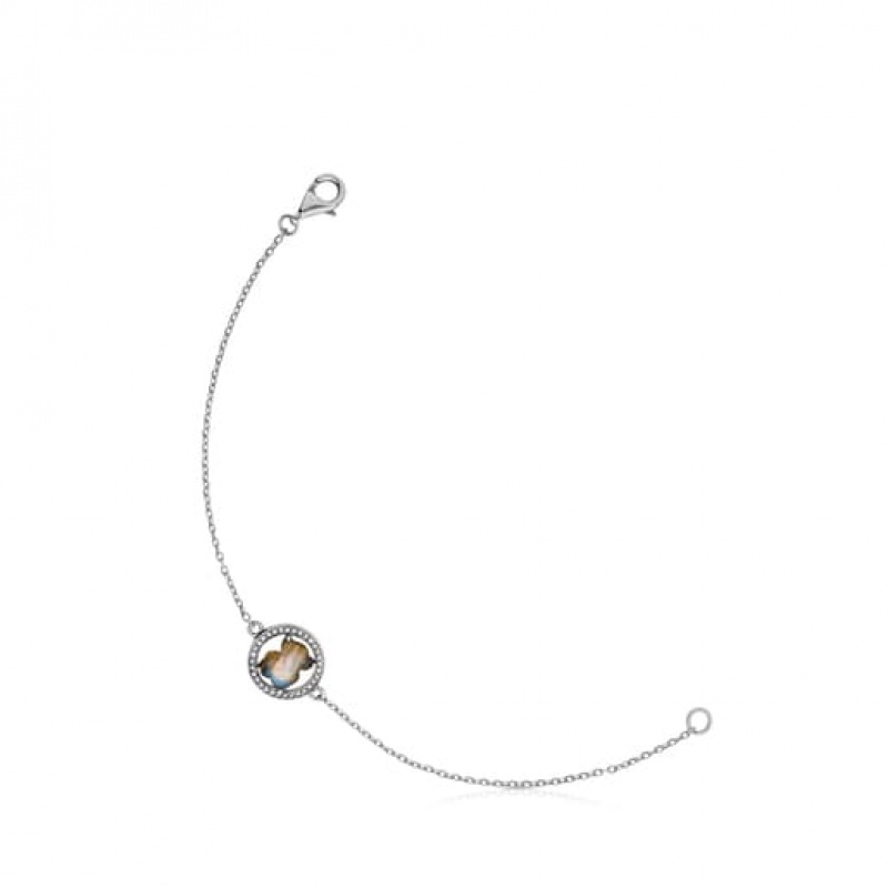 Tous Camille Oxidized With Labradorite Diamond Armband Silber | Österreich-CGQRSJ832