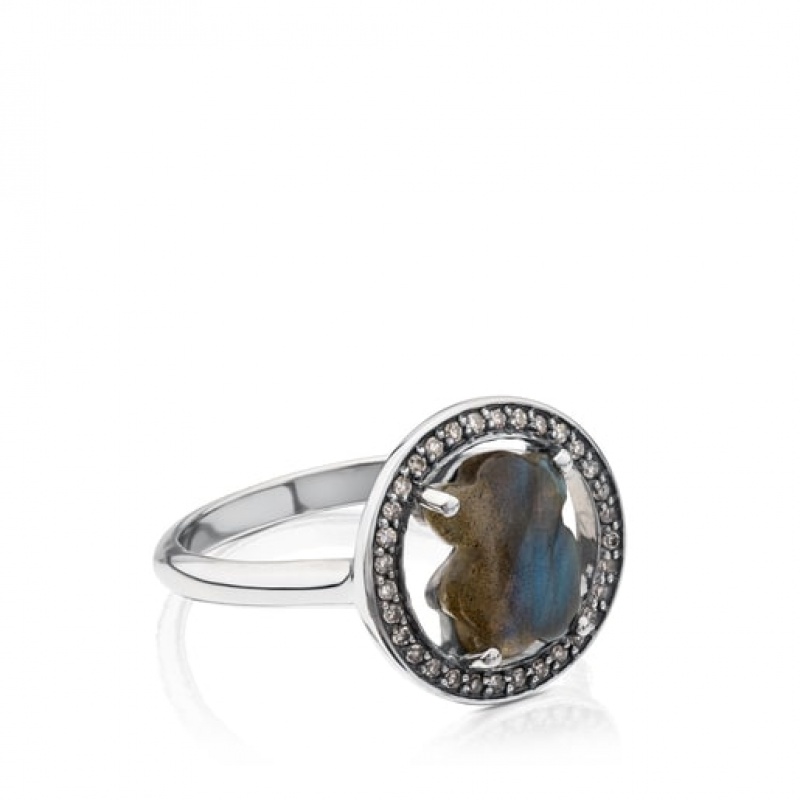 Tous Camille Oxidized With Labradorite Ring Silber | Österreich-SFTLDJ645