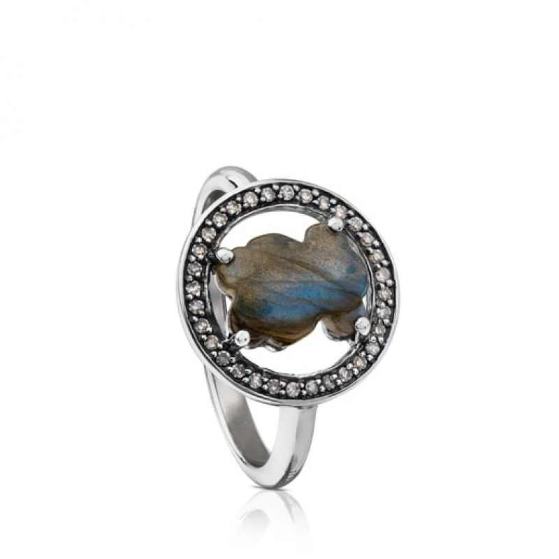 Tous Camille Oxidized With Labradorite Ring Silber | Österreich-SFTLDJ645