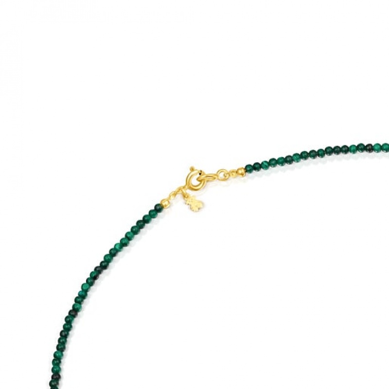 Tous Camille With Malachite Halskette Gold Grün | Österreich-LROAFS136