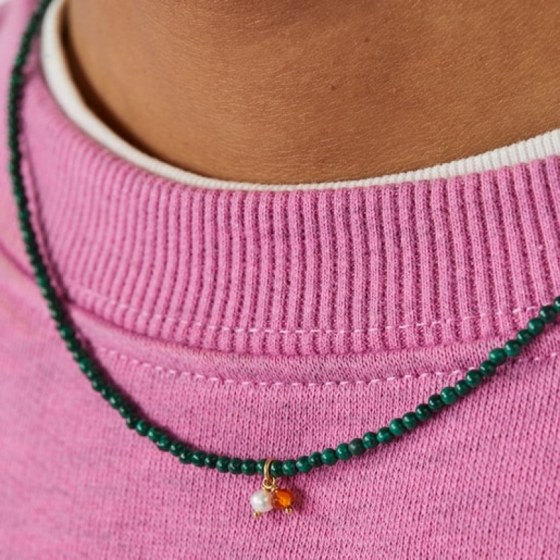 Tous Camille With Malachite Halskette Gold Grün | Österreich-LROAFS136