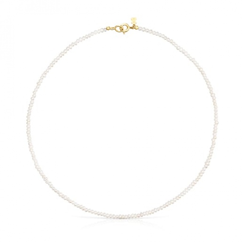 Tous Camille With Prasiolite Halskette Gold Weiß | Österreich-EHBRAX045