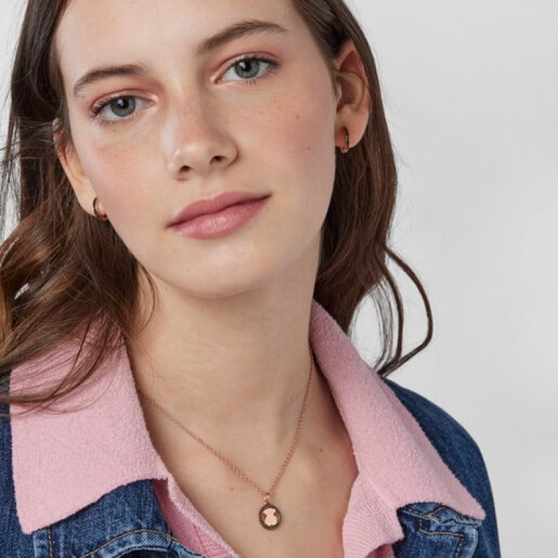 Tous Camille With Spinels Halskette Rosa Gold | Österreich-NMCKDY067