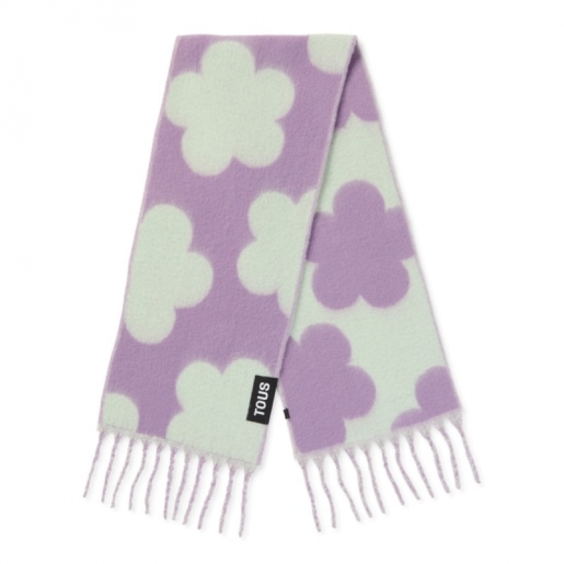 Tous Candy Flowers Schal Mintfarben Lila | Österreich-GEKQYP307