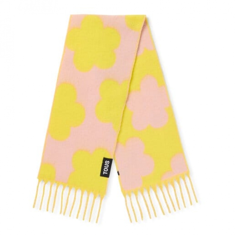 Tous Candy Flowers Schal Rosa Gelb | Österreich-LBCFMO492