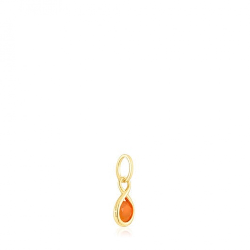 Tous Carnelian Alma Motif Anhänger Gold | Österreich-OQVLXY930