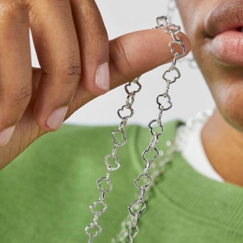 Tous Carrusel Charm Halskette Silber | Österreich-ZRNTXP459