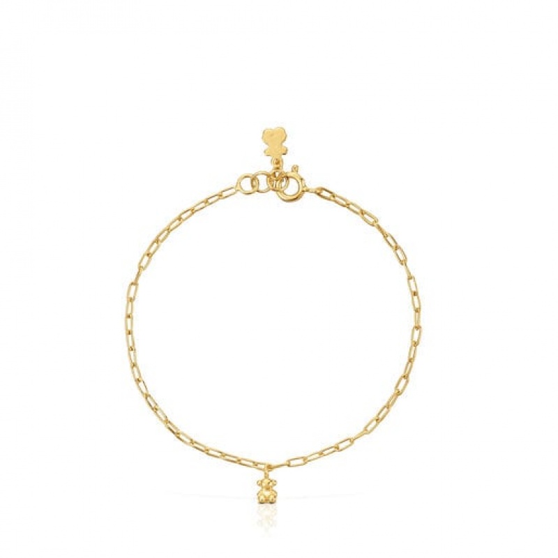 Tous Chain With Oval Rings Bold Bear Armband Gold | Österreich-HMSYDV287