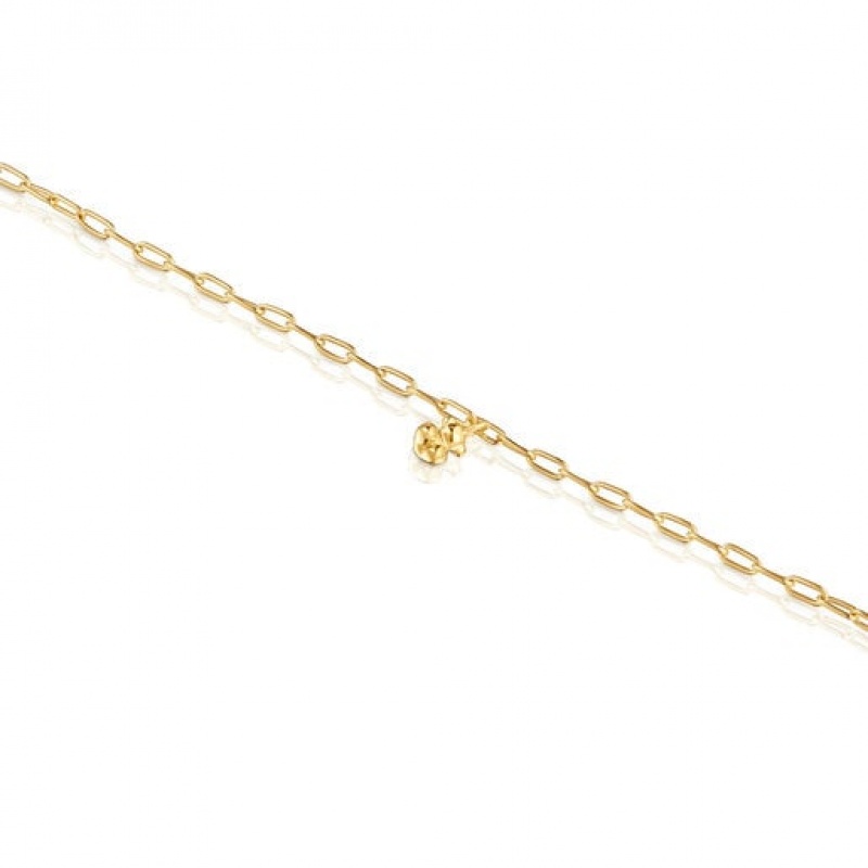Tous Chain With Oval Rings Bold Bear Armband Gold | Österreich-HMSYDV287