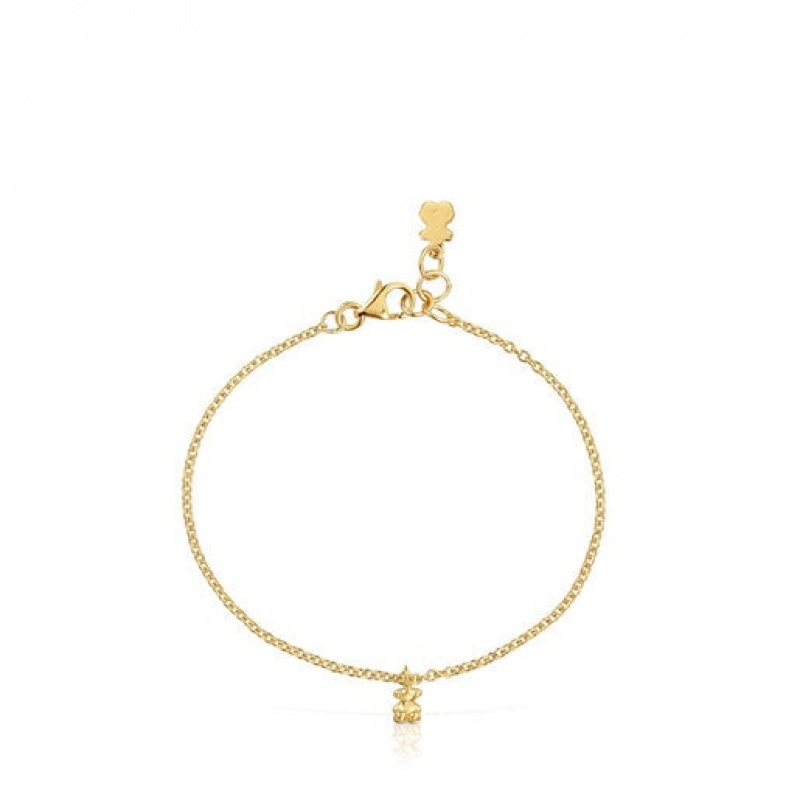 Tous Chain With Round Rings Bold Bear Armband Gold | Österreich-KHIGSB024