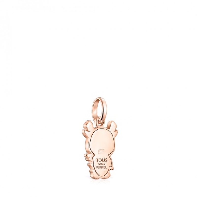 Tous Chinese Horoscope Dragon Ruby Anhänger Rosa Gold | Österreich-BUQLIZ054