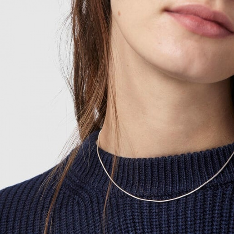 Tous Choker 40cm Kettenriemen Silber | Österreich-YEMNUK354