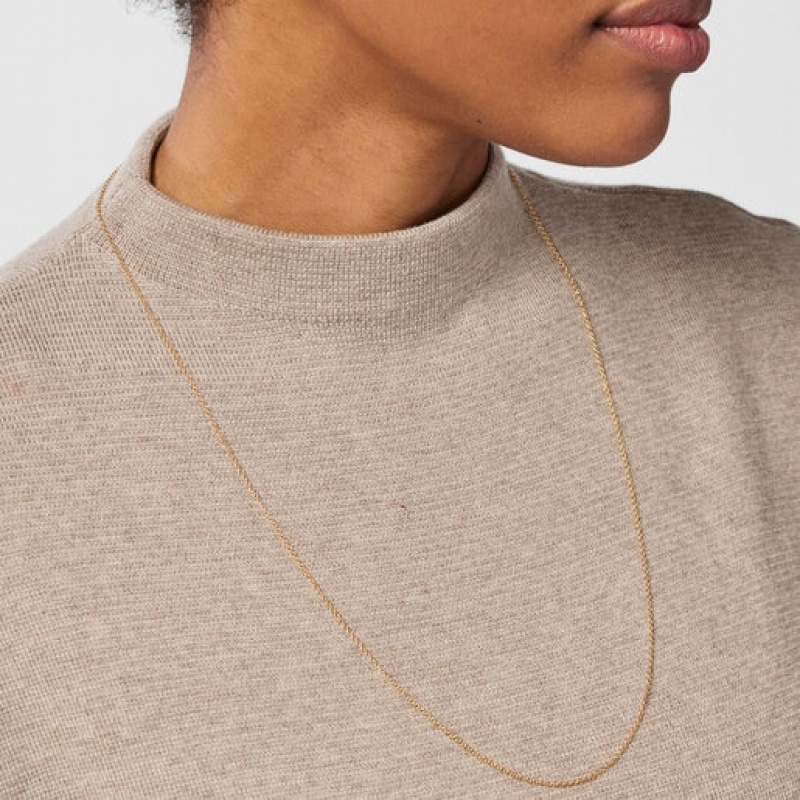 Tous Choker 70cm Kettenriemen Gold | Österreich-CFIZQJ038