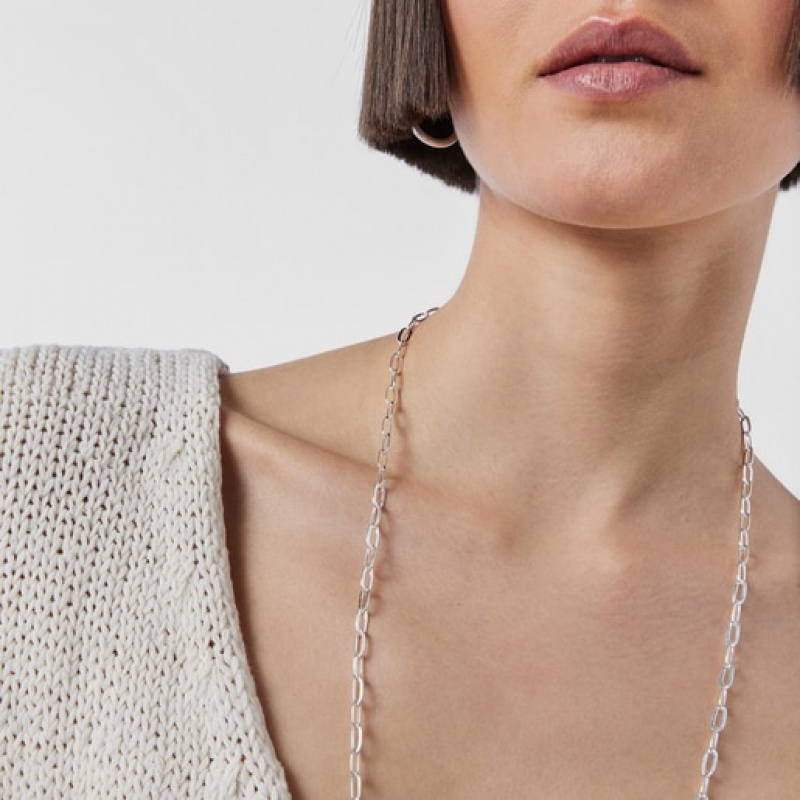Tous Choker 80-100cm Kettenriemen Silber | Österreich-NAKPDJ197