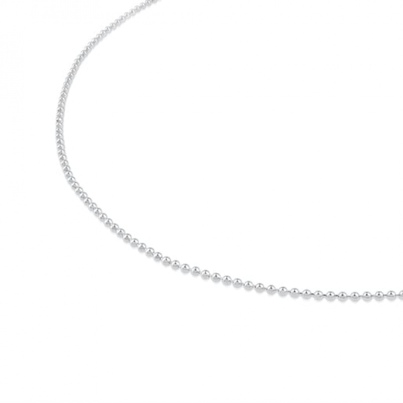 Tous Choker With 18mm Balls Kettenriemen Silber | Österreich-UIMLCW058