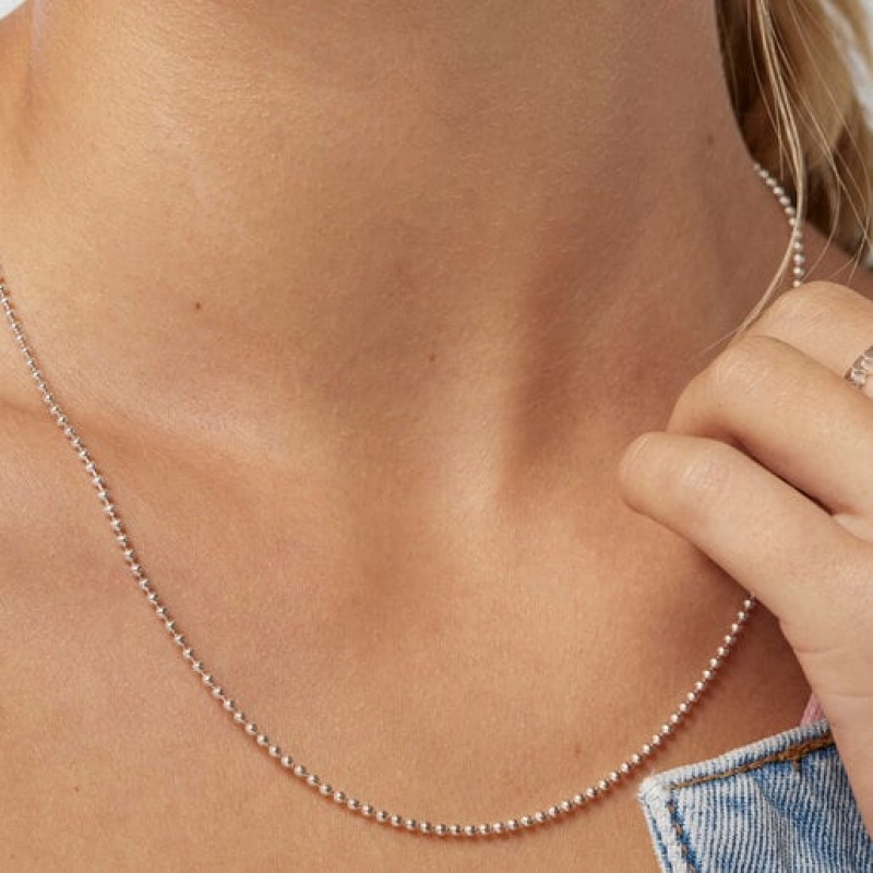 Tous Choker With 18mm Balls Kettenriemen Silber | Österreich-UIMLCW058
