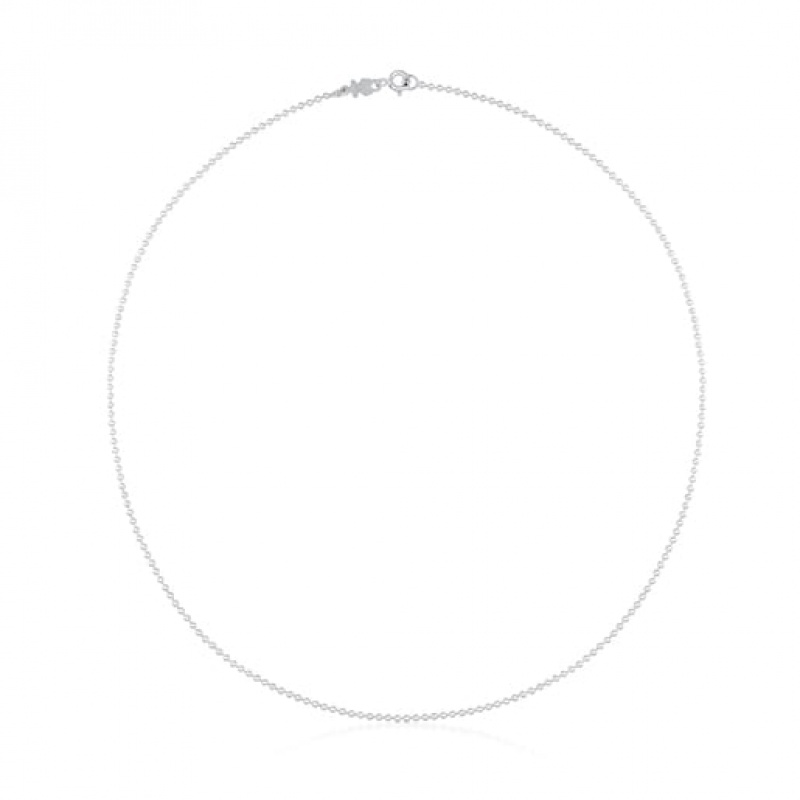 Tous Choker With 18mm Balls Kettenriemen Silber | Österreich-UIMLCW058