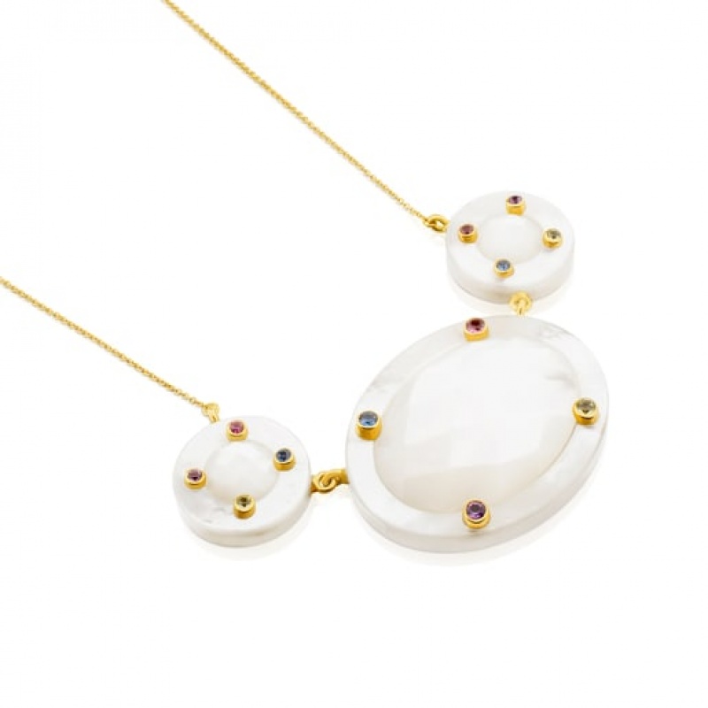 Tous Ciel With Gemstones Nacre Halskette Gold | Österreich-ANCIHD437