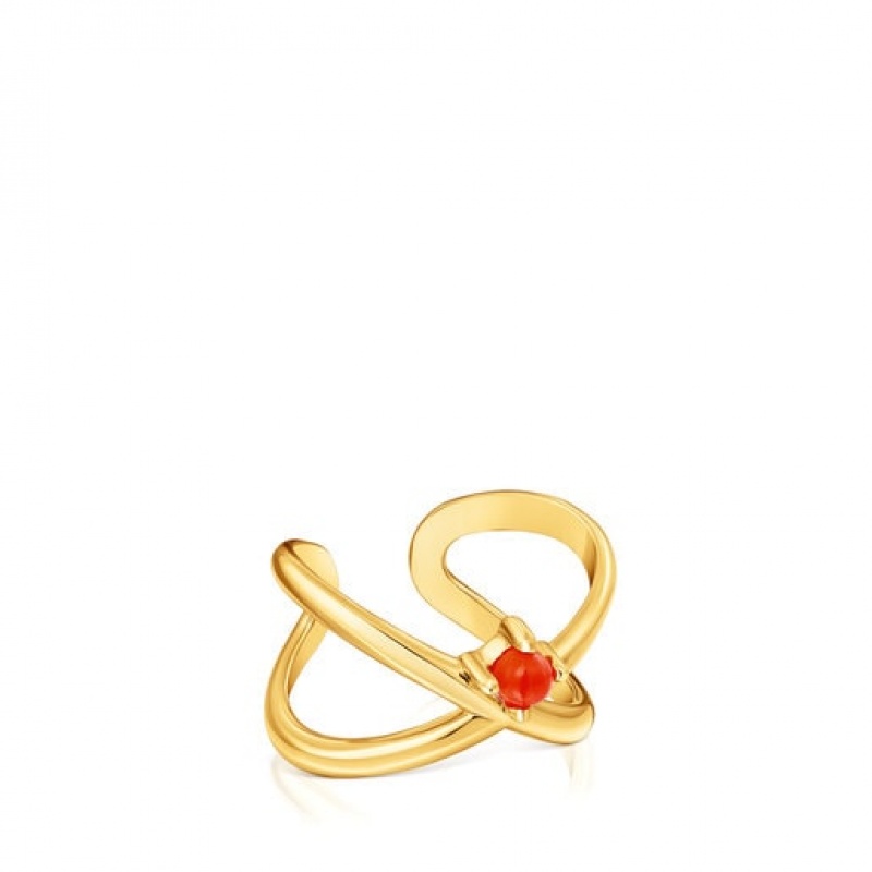 Tous Claws fingernail Carnelian Ring Gold | Österreich-IREDJP583