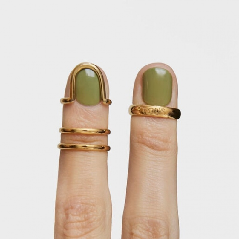 Tous Claws fingernail Double Ring Gold | Österreich-OIPYKN439