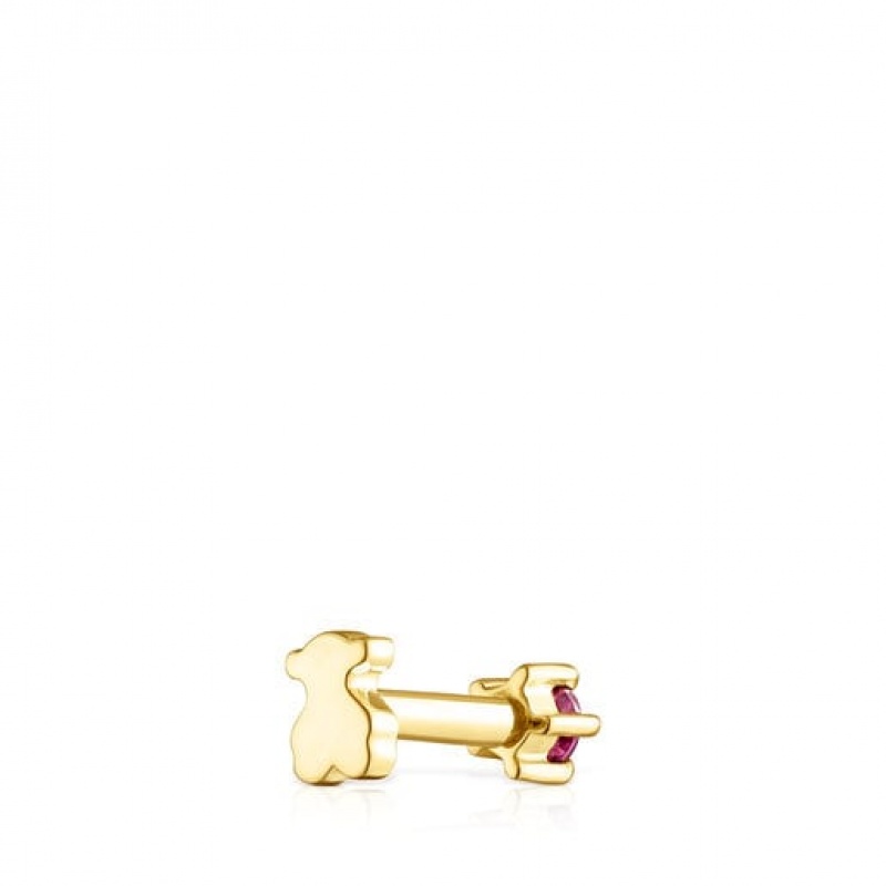 Tous Cool Joy Ear With Rhodolite Ohrringe Gold | Österreich-XWHESP653