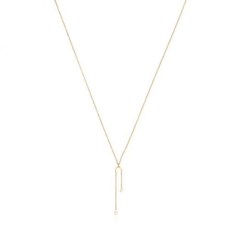 Tous Cool Joy With Bear Star Charms Halskette Gold | Österreich-IWMNKS041