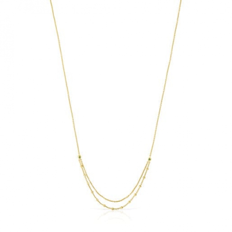 Tous Cool Joy With Chrome Diopside Halskette Gold | Österreich-ZAKBHX513