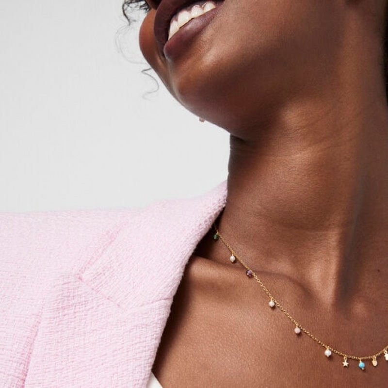 Tous Cool Joy With Gemstones Halskette Gold | Österreich-QAMDKH052